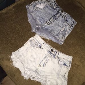 2 pairs of Jean shorts